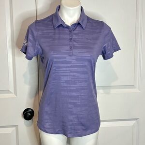 Under Armour Baltimore Ravens Fitted Heat Gear Short Sleeve Polo Shirt Purple M